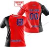 PREMIUM MX - CUSTOM NAME - HUSQVARNA - RED - T-SHIRT