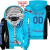 PREMIUM MX - CUSTOM NAME - HUSQVARNA - SKY BLUE - FLEECE ZIP HOODIE