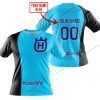 PREMIUM MX - CUSTOM NAME - HUSQVARNA - SKY BLUE - T-SHIRT