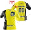 PREMIUM MX - CUSTOM NAME - HUSQVARNA - YELLOW - T-SHIRT