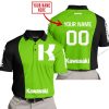 PREMIUM MX - CUSTOM NAME - KAWASAKI - GREEN - POLO