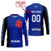 PREMIUM MX - CUSTOM NAME - SUZUKI - BLUE - JERSEY