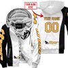 PREMIUM MX - CUSTOM NAME - THOR - WHITE - FLEECE ZIP HOODIE