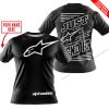 PREMIUM JUST FCKN GONNA SEND IT – CUSTOM NAME – ALPINESTARS - BLACK - T-SHIRT