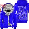 PREMIUM JUST FCKN GONNA SEND IT – CUSTOM NAME – ALPINESTARS - BLUE - FLEECE ZIP HOODIE