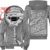PREMIUM JUST FCKN GONNA SEND IT – CUSTOM NAME – ALPINESTARS - GREY - FLEECE ZIP HOODIE