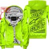 PREMIUM JUST FCKN GONNA SEND IT – CUSTOM NAME – ALPINESTARS - NEON - FLEECE ZIP HOODIE