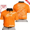 PREMIUM JUST FCKN GONNA SEND IT – CUSTOM NAME – ALPINESTARS - ORANGE - POLO SHIRT
