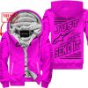 PREMIUM JUST FCKN GONNA SEND IT – CUSTOM NAME – ALPINESTARS - PINK - FLEECE ZIP HOODIE