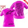 PREMIUM JUST FCKN GONNA SEND IT – CUSTOM NAME – ALPINESTARS - PINK - T-SHIRT