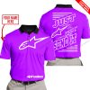 PREMIUM JUST FCKN GONNA SEND IT – CUSTOM NAME – ALPINESTARS - PURPLE - POLO SHIRT