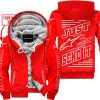 PREMIUM JUST FCKN GONNA SEND IT – CUSTOM NAME – ALPINESTARS - RED - FLEECE ZIP HOODIE