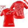 PREMIUM JUST FCKN GONNA SEND IT – CUSTOM NAME – ALPINESTARS - RED - T-SHIRT