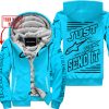 PREMIUM JUST FCKN GONNA SEND IT – CUSTOM NAME – ALPINESTARS - SKY BLUE - FLEECE ZIP HOODIE