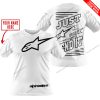 PREMIUM JUST FCKN GONNA SEND IT – CUSTOM NAME – ALPINESTARS - WHITE - T-SHIRT