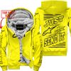 PREMIUM JUST FCKN GONNA SEND IT – CUSTOM NAME – ALPINESTARS - YELLOW - FLEECE ZIP HOODIE