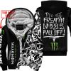 TILL THE FUCKIN FREAKIN TRAINING WHEEL FALL OFF - LIMITED EDITION - CUSTOM NAME - MONSTER - BLACK - FLEECE ZIP HOOODIE