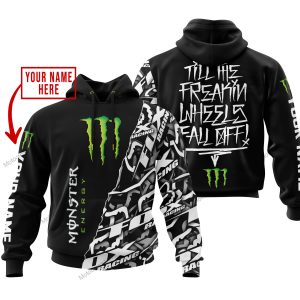 TILL THE FUCKIN FREAKIN TRAINING WHEEL FALL OFF - LIMITED EDITION - CUSTOM NAME - MONSTER - BLACK
