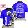 TILL THE FUCKIN FREAKIN TRAINING WHEEL FALL OFF - LIMITED EDITION - CUSTOM NAME - SEA DOO - BLUE - POLO SHIRT