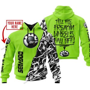 TILL THE FUCKIN FREAKIN TRAINING WHEEL FALL OFF - LIMITED EDITION - CUSTOM NAME - SEA DOO - GREEN 1