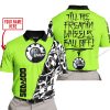 TILL THE FUCKIN FREAKIN TRAINING WHEEL FALL OFF - LIMITED EDITION - CUSTOM NAME - SEA DOO - GREEN 1 - POLO SHIRT