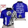 TILL THE FUCKIN FREAKIN TRAINING WHEEL FALL OFF - LIMITED EDITION - CUSTOM NAME - SEA DOO - NAVY - POLO SHIRT