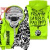 TILL THE FUCKIN FREAKIN TRAINING WHEEL FALL OFF - LIMITED EDITION - CUSTOM NAME - SEA DOO - NEON - FLEECE ZIP HOOODIE