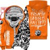 TILL THE FUCKIN FREAKIN TRAINING WHEEL FALL OFF - LIMITED EDITION - CUSTOM NAME - SEA DOO - ORANGE - FLEECE ZIP HOOODIE