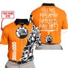 TILL THE FUCKIN FREAKIN TRAINING WHEEL FALL OFF - LIMITED EDITION - CUSTOM NAME - SEA DOO - ORANGE - POLO SHIRT