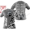 TILL THE FUCKIN FREAKIN TRAINING WHEEL FALL OFF - LIMITED EDITION - CUSTOM NAME - SKI DOO - GREY - T-SHIRT