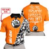 TILL THE FUCKIN FREAKIN TRAINING WHEEL FALL OFF - LIMITED EDITION - CUSTOM NAME - SKI DOO - ORANGE - POLO SHIRT