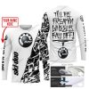 TILL THE FUCKIN FREAKIN TRAINING WHEEL FALL OFF - LIMITED EDITION - CUSTOM NAME - SKI DOO - WHITE - JERSEY