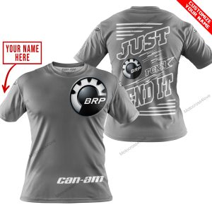 PREMIUM JUST FCKN GONNA SEND IT – CUSTOM NAME – CAN AM - GREY - T-SHIRT