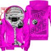 PREMIUM JUST FCKN GONNA SEND IT – CUSTOM NAME – CAN AM - PINK - FLEECE ZIP HOODIE