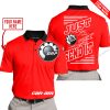 PREMIUM JUST FCKN GONNA SEND IT – CUSTOM NAME – CAN AM - RED - POLO SHIRT