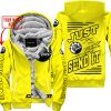 PREMIUM JUST FCKN GONNA SEND IT – CUSTOM NAME – CAN AM - YELLOW - FLEECE ZIP HOODIE