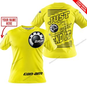 PREMIUM JUST FCKN GONNA SEND IT – CUSTOM NAME – CAN AM - YELLOW - T-SHIRT