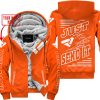 PREMIUM JUST FCKN GONNA SEND IT – CUSTOM NAME – FXR - ORANGE - FLEECE ZIP HOODIE