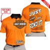 PREMIUM JUST FCKN GONNA SEND IT – CUSTOM NAME – HARLEY DAVIDSON - ORANGE V1 - POLO SHIRT