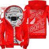 PREMIUM JUST FCKN GONNA SEND IT – CUSTOM NAME – HONDA - RED - FLEECE ZIP HOODIE