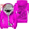 PREMIUM JUST FCKN GONNA SEND IT – CUSTOM NAME – FLY RACING - PINK - FLEECE ZIP HOODIE
