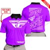 PREMIUM JUST FCKN GONNA SEND IT – CUSTOM NAME – FLY RACING - PURPLE - POLO