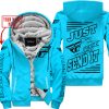 PREMIUM JUST FCKN GONNA SEND IT – CUSTOM NAME – FLY RACING - SKY BLUE - FLEECE ZIP HOODIE