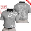 PREMIUM JUST FCKN GONNA SEND IT – CUSTOM NAME – FOX RACING - GREY - POLO SHIRT