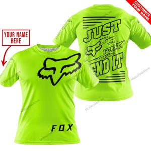 PREMIUM JUST FCKN GONNA SEND IT – CUSTOM NAME – FOX RACING - NEON - T-SHIRT
