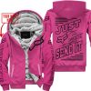PREMIUM JUST FCKN GONNA SEND IT – CUSTOM NAME – FOX RACING - PINK 1 - FLEECE ZIP HOODIE