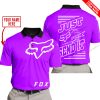 PREMIUM JUST FCKN GONNA SEND IT – CUSTOM NAME – FOX RACING - PURPLE - POLO SHIRT