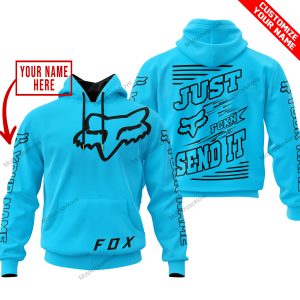 PREMIUM JUST FCKN GONNA SEND IT – CUSTOM NAME – FOX RACING - SKY BLUE