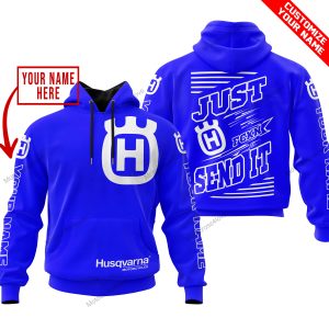 PREMIUM JUST FCKN GONNA SEND IT – CUSTOM NAME – HUSQVARNA - BLUE