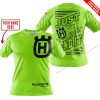 PREMIUM JUST FCKN GONNA SEND IT – CUSTOM NAME – HUSQVARNA - GREEN 1 - T-SHIRT